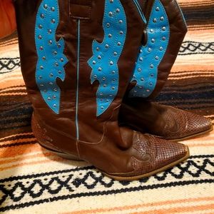 Worn In BCBG Cowgirl Boots